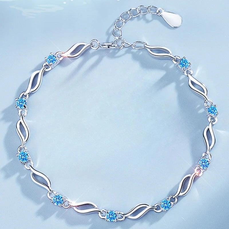 Silbernes Glamour-Armband