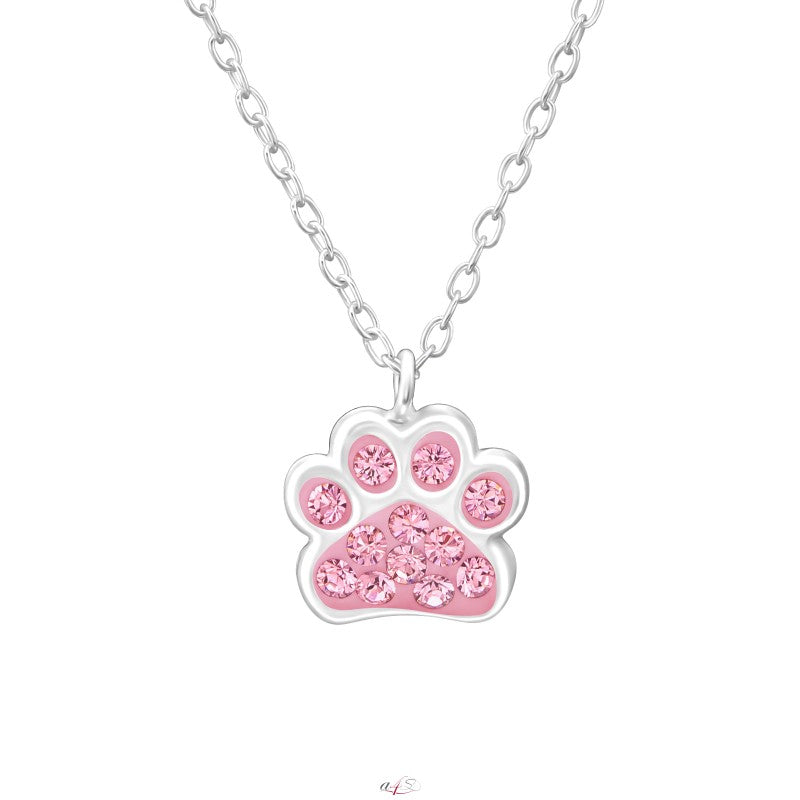 Srebrna verižica Swarovski "Tačka"