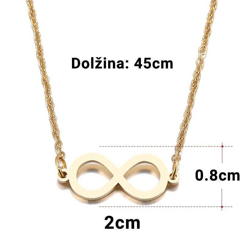 Ženski infinity lančić od nehrđajućeg čelika