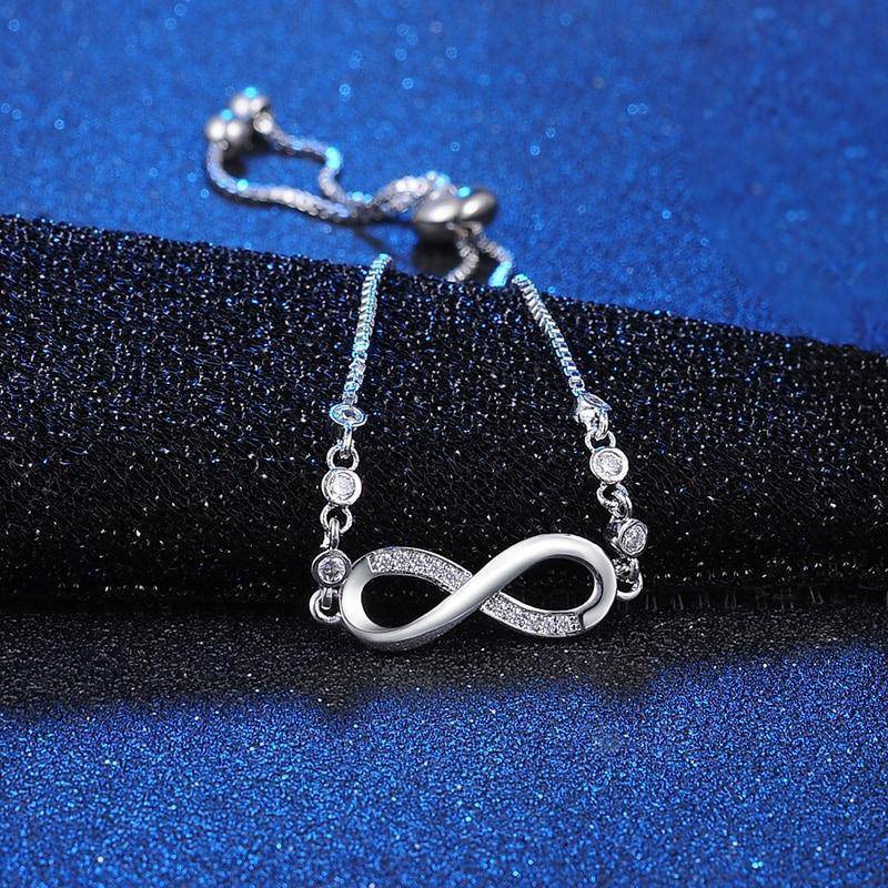 Srebrna Zapestnica Infinity Premium