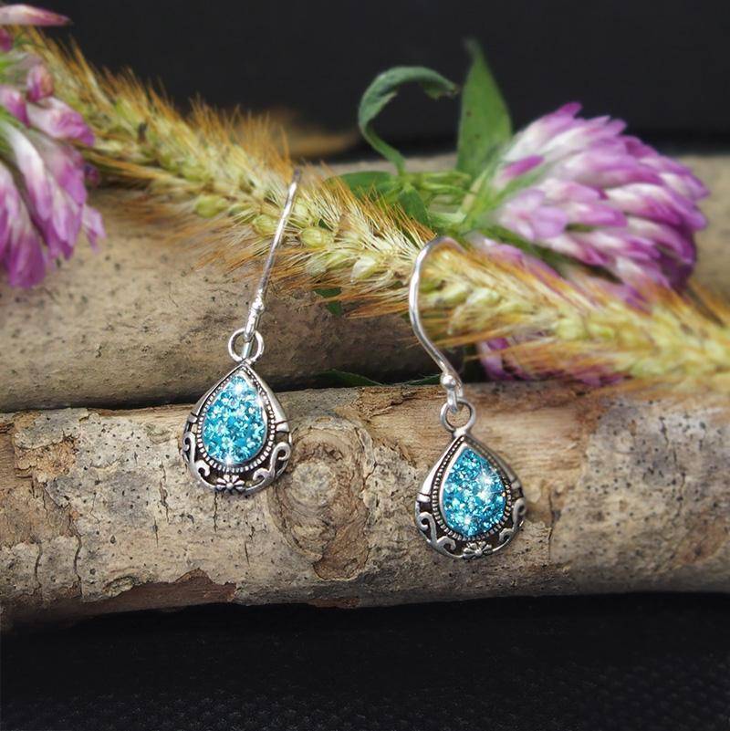 Swarovski srebrni uhani "Simfonija Kristalov"