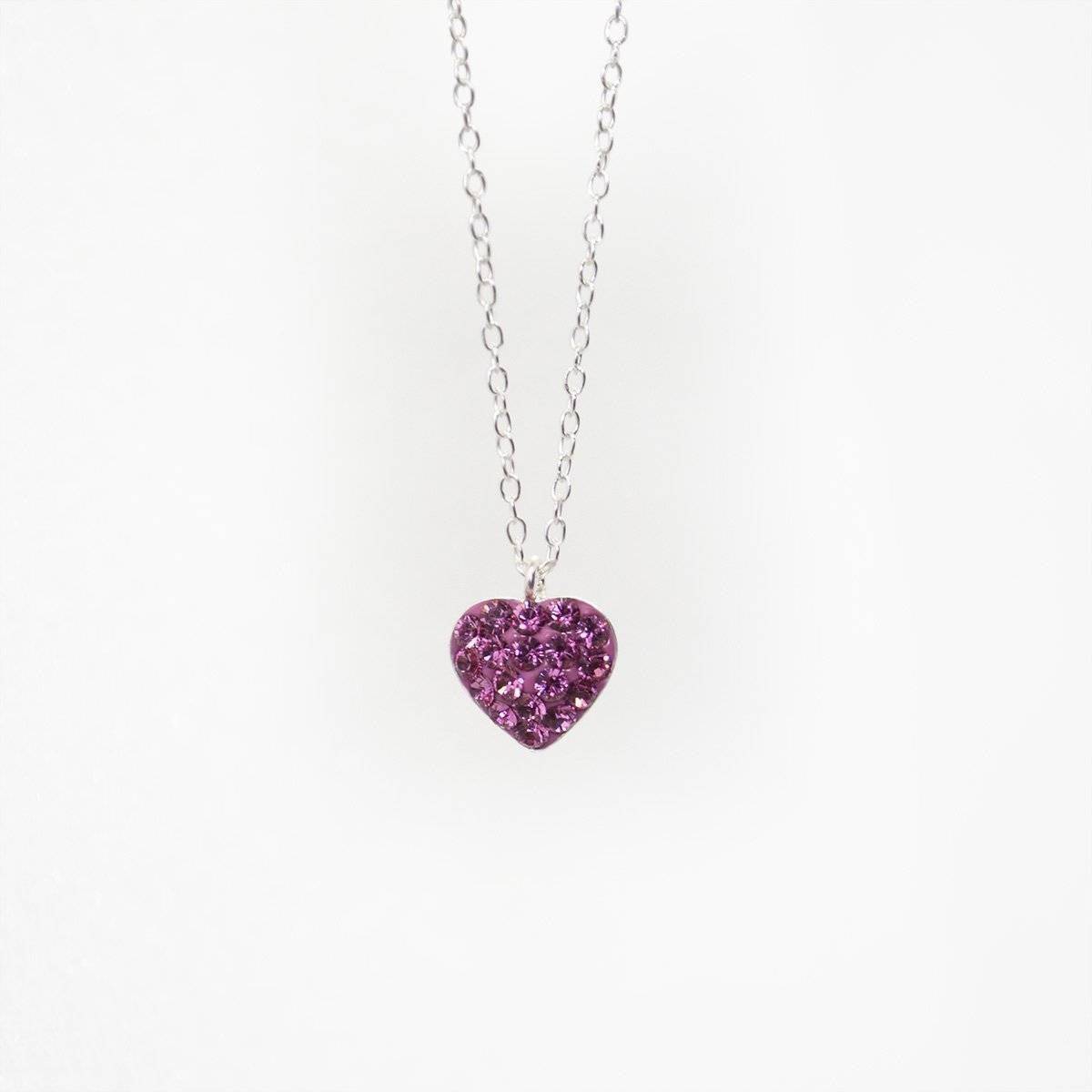 Srebrna Swarovski verižica "Ljubezen"