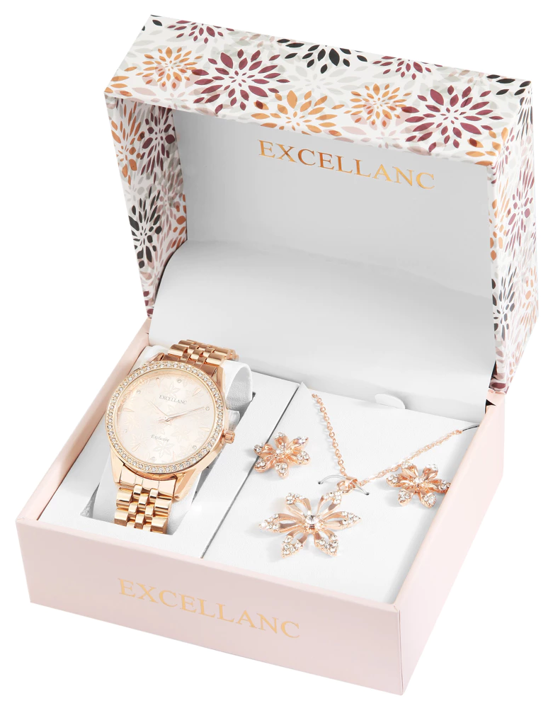 Darilni set za ženske Rožnati cvetni sijaj