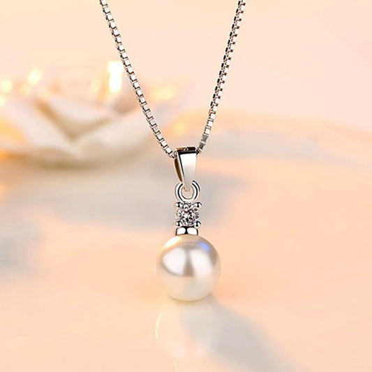 Stříbrný řetízek zavěšení Pearl